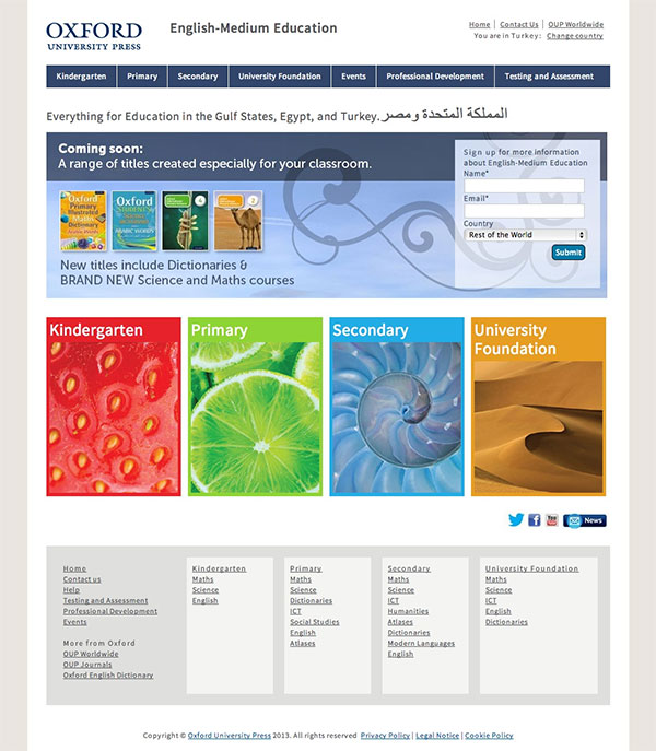 Website: OUP English Medium Education